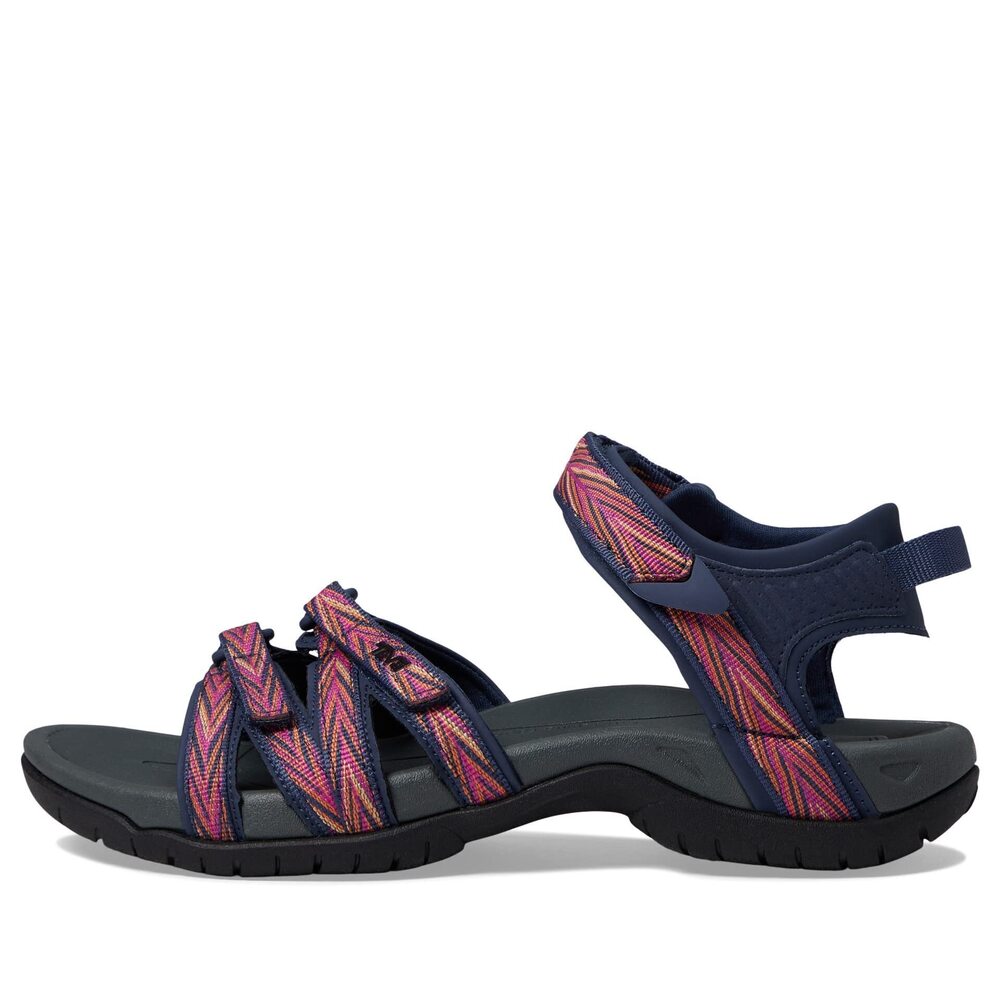 TEVA WOMEN'S TIRRA SANDAL, PALMS INDIGO/ROSE VIOLET, 7.5 - Picture 5 of 6